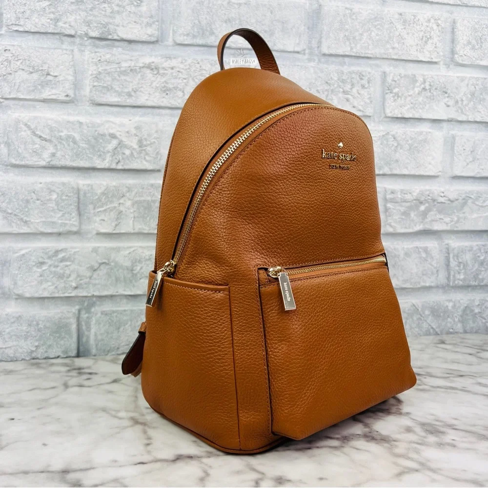 Kate Spade Leila Dome Backpack In Warm Gingerbread - Picture 2 of 10